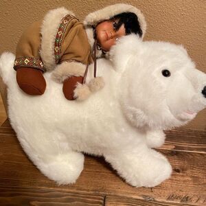 Vintage House of Lloyd Polar Bear and Eskimo Girl